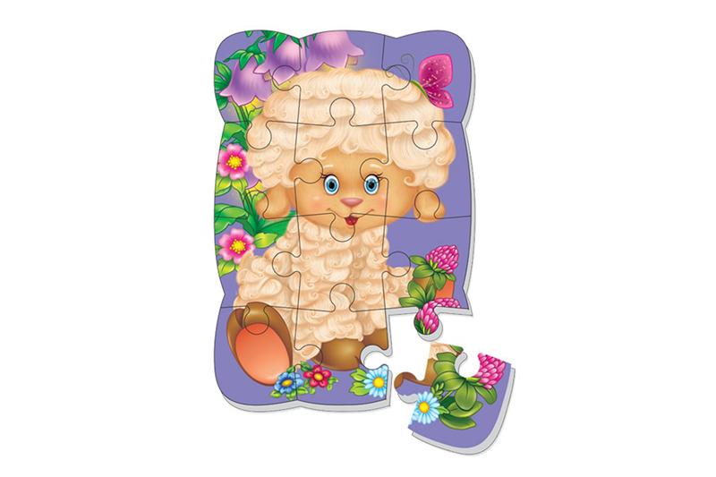 Мягкий магнитный пазл Овечка VT3205-32 Vladi Toys Влади Тойс